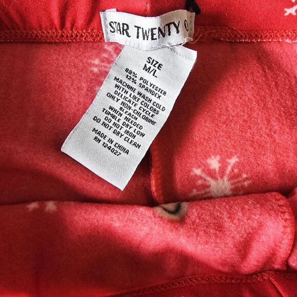 Women’s Size M/L Reindeer Leggings, Excellent Condition - Picture 3 of 5